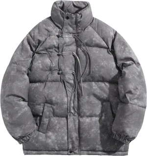 Men's Parkas Thick Plush Warm Winter Casual Jacket Stand Collar Windbreaker Solid Color Outerwear Outdoor Jackets