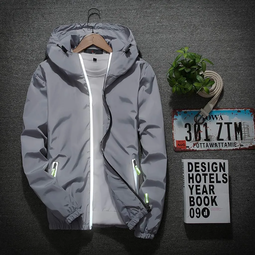 Men's Plus Size Jacket Rain Windbreaker Lightweight Shell Raincoat With Hood For Golf Hiking Travel, M-7XL