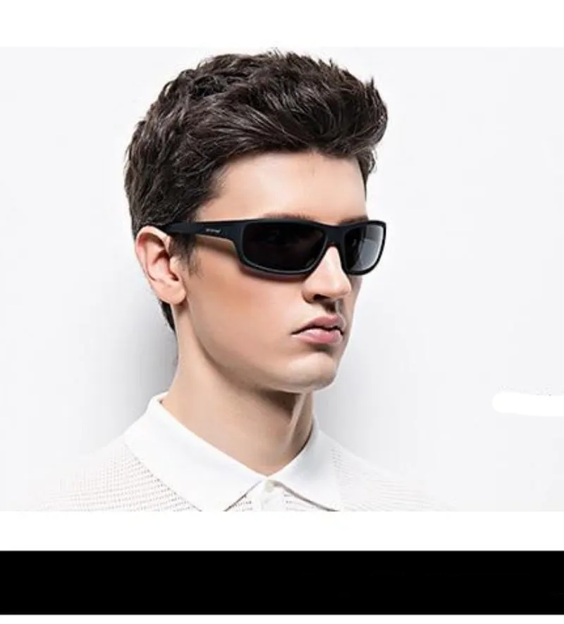 Men's Polarized Wrap Lens Sunglasses