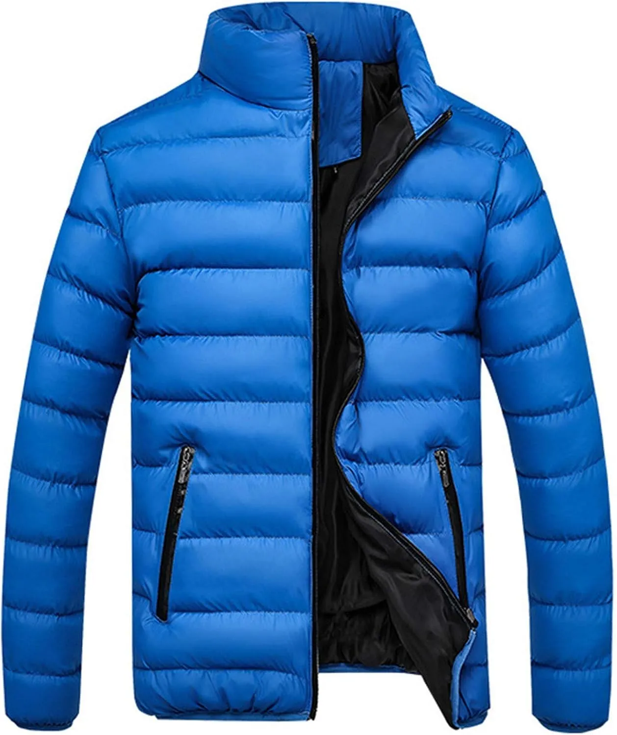 Mens Puffer Jackets Winter Lightweight Insulated Quilted Outwear Casual Soft Down Jacket For Men Winter Outfits