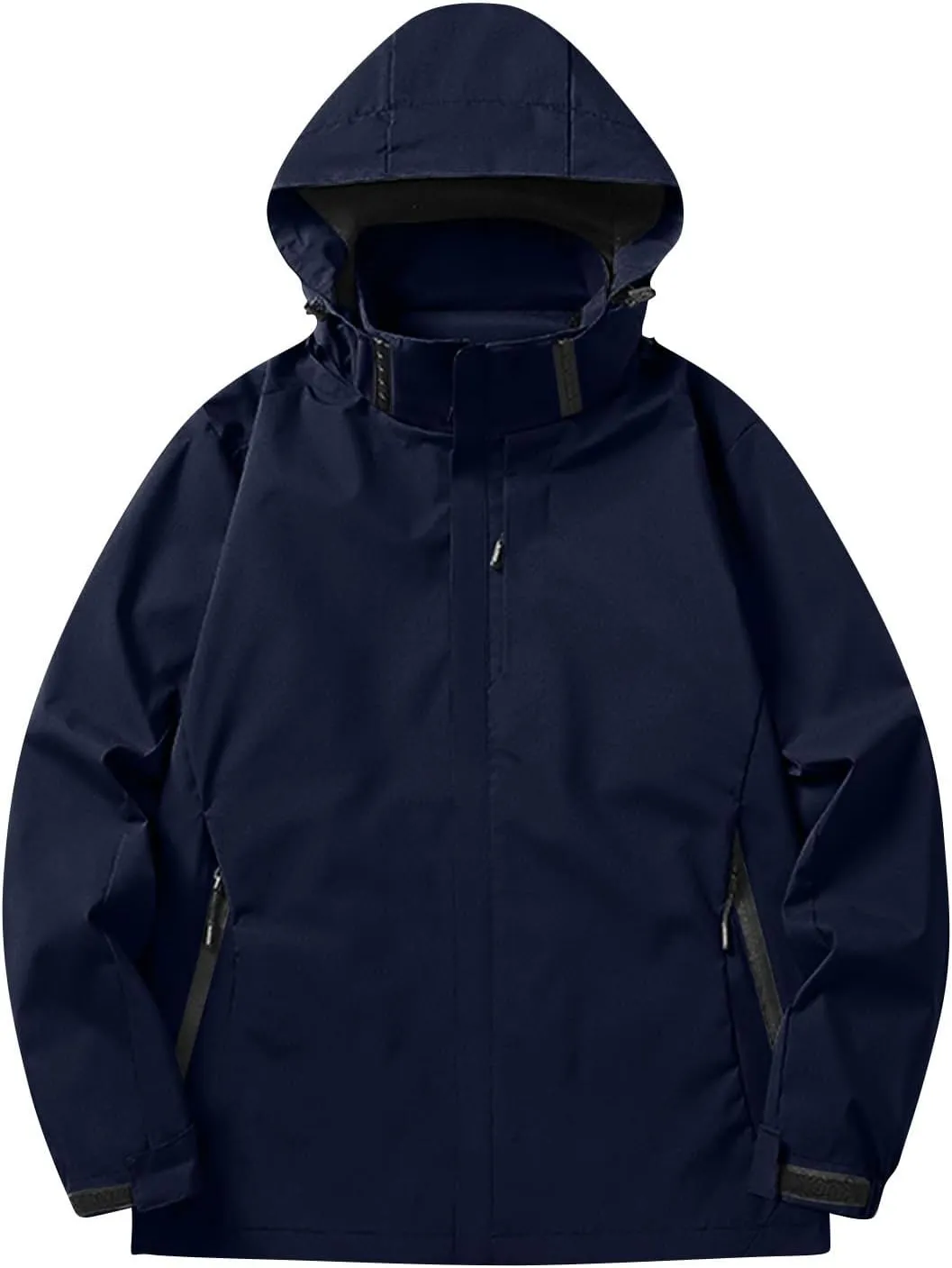 Men's Rain Jacket Light Waterproof Rain Coats Ponchos Sun Protective Outdoor Jacket with Hooded