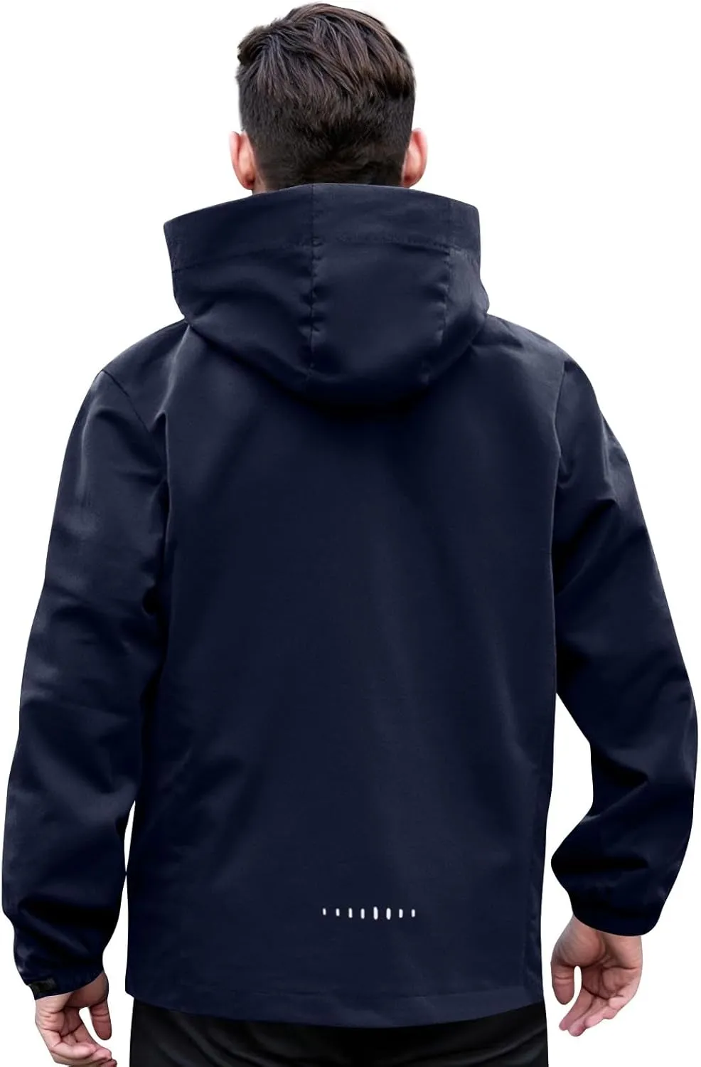 Men's Rain Jacket Light Waterproof Rain Coats Ponchos Sun Protective Outdoor Jacket with Hooded