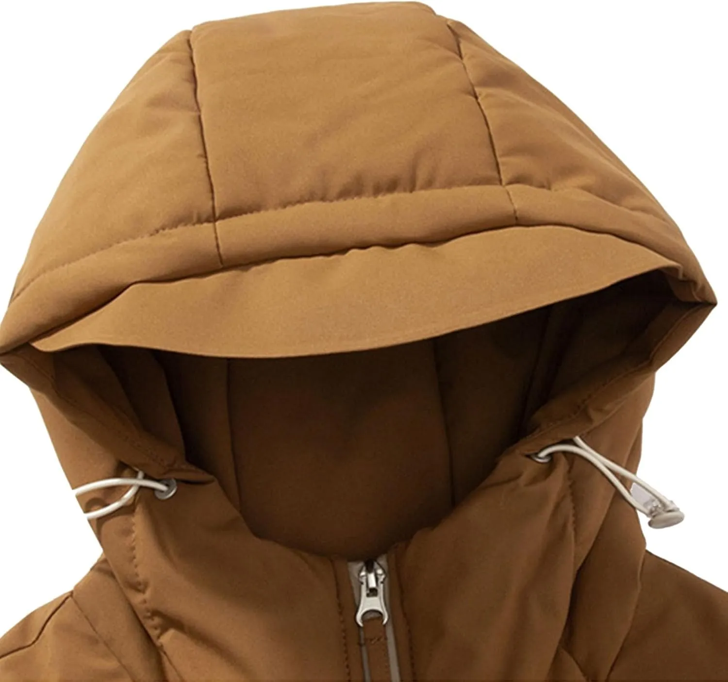 Mens Ski Jacket Lightweight Fashion Insulated Hooded Jackets Oversized Windproof Hooded Rain Full Zip Down Jacket
