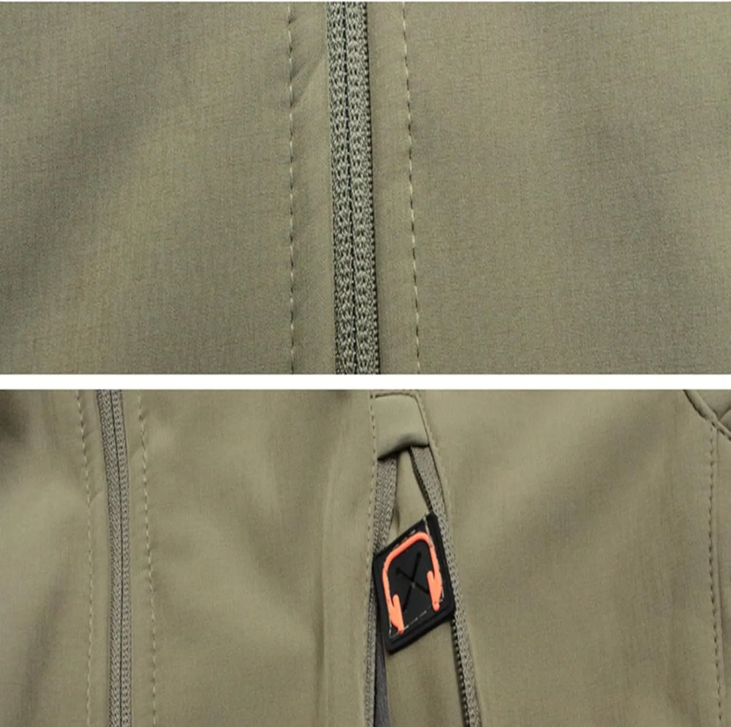 Men's Waterproof Rain Jacket 2024 Fall Winter Fleece Hooded Raincoat Outdoor Hiking Windbreake Jacket With Pockets