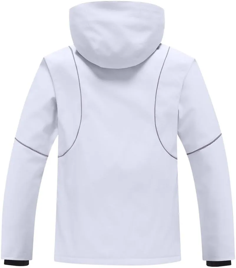 Mens Waterproof Raincoat Insulated Ski Jacket Winter Loose Hooded Snowboarding Jacket Outdoor Sport Snow Jacket