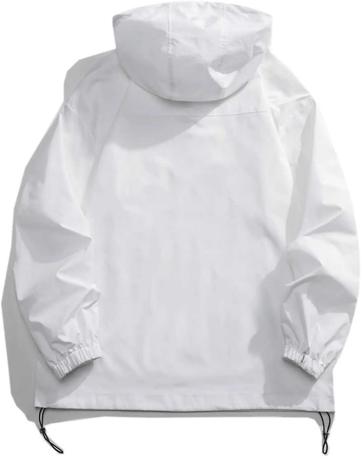 Mens Waterproof Shell Jacket Windbreaker Hooded Rain Coat for Outdoor Hiking Climbing Traveling Loose Outdoor Jackets