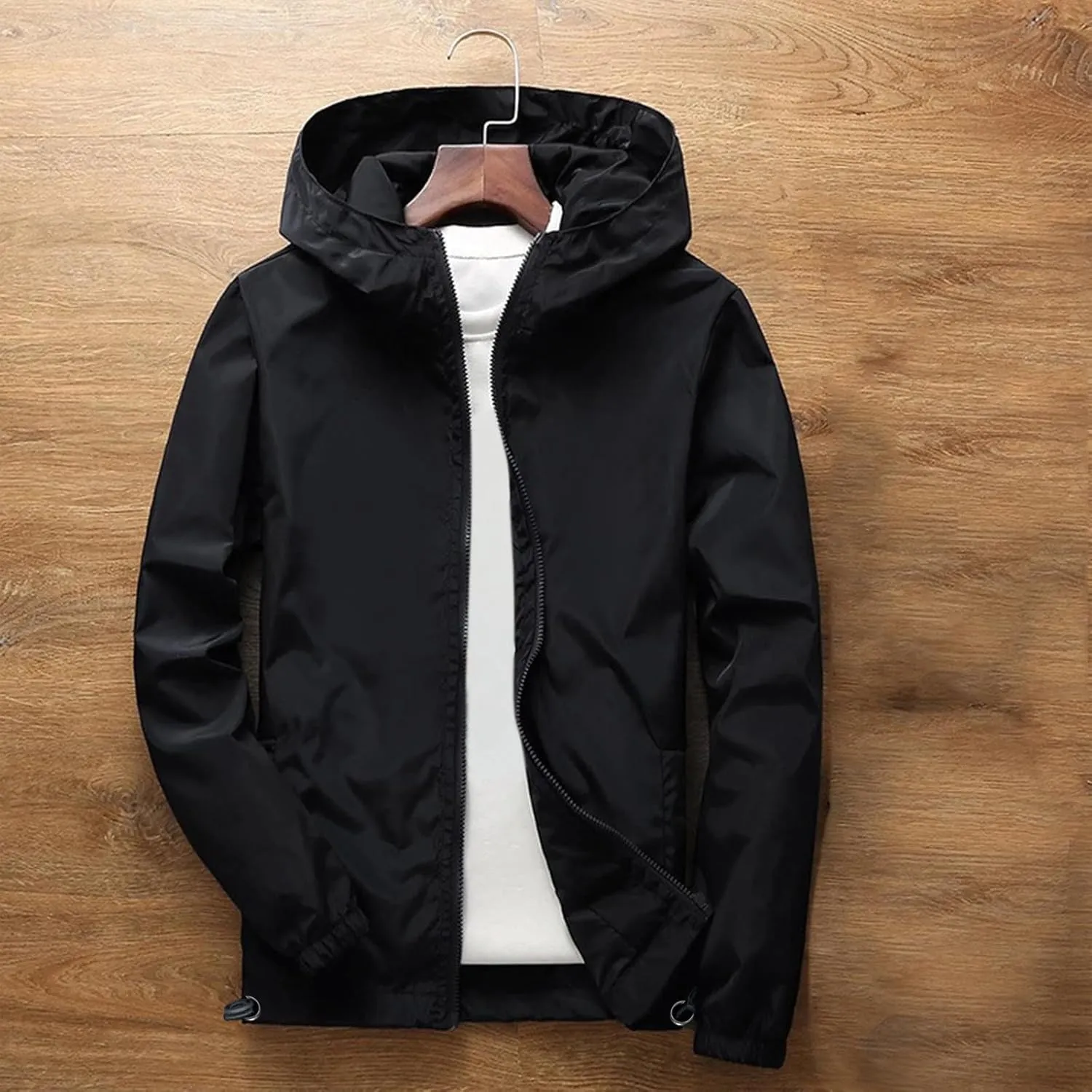 Men's Waterproof Ski Jacket Warm Winter Coat Long Sleeve Thickened Winter Breathable Coat with Pocket Winter Warm