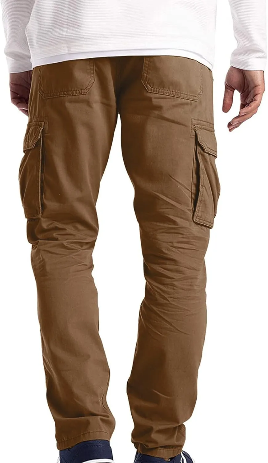 Men's Wild Cargo Work Pants Multi Pockets Casual Relaxed Fit Outdoor Pants Athletic-Fit Lightweight Cargo Joggers