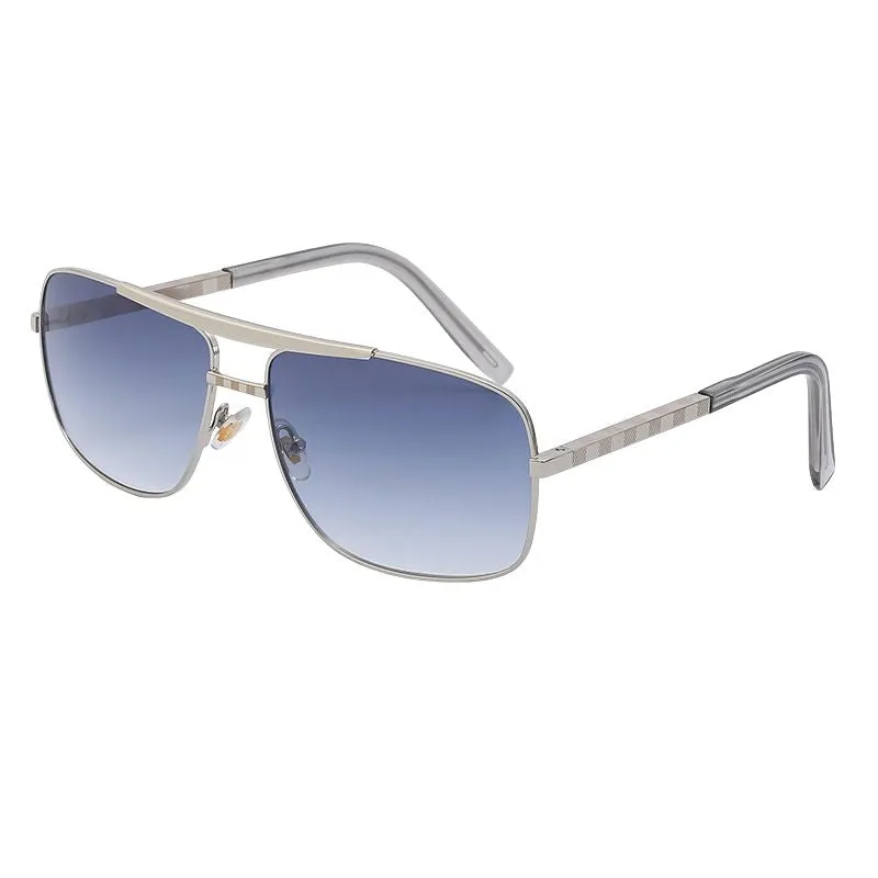 Metal Frame Sunglasses Men's Square Shades