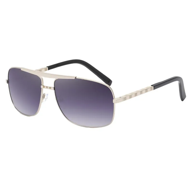 Metal Frame Sunglasses Men's Square Shades