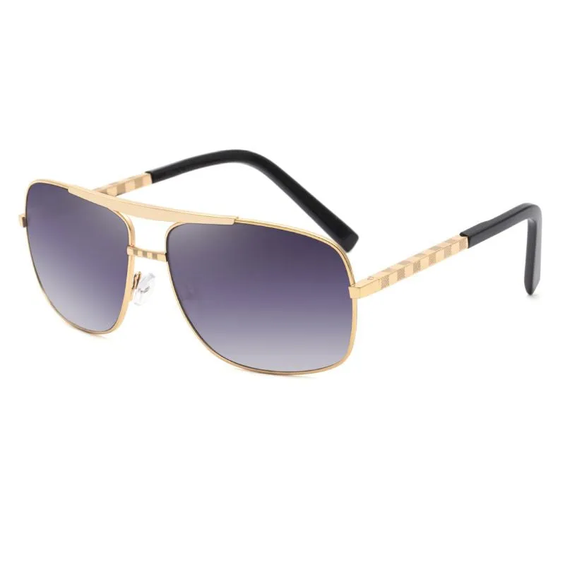 Metal Frame Sunglasses Men's Square Shades
