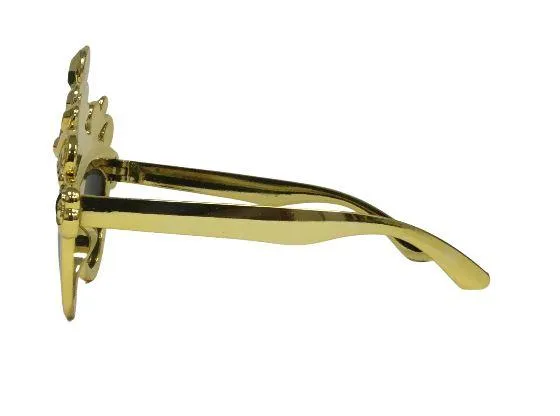Metallic Gold Princess Sunglasses (Each)