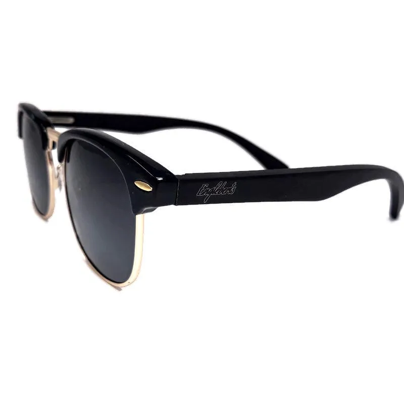 Midnight Black Bamboo Club Sunglasses, Polarized