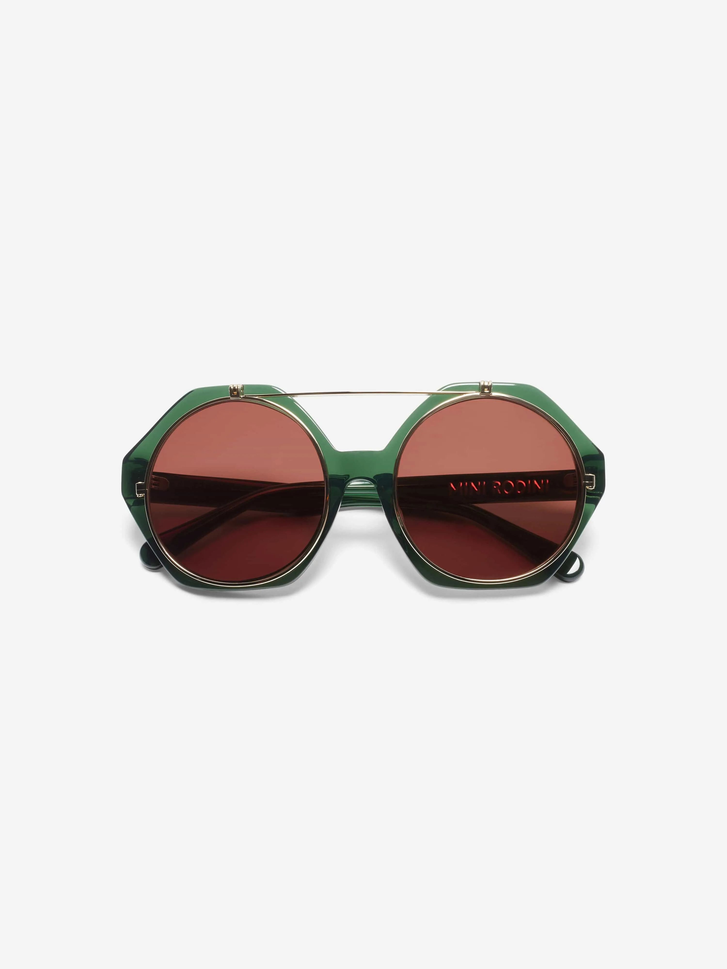 Mini Rodini Kids Flip Up Sunglasses in Green