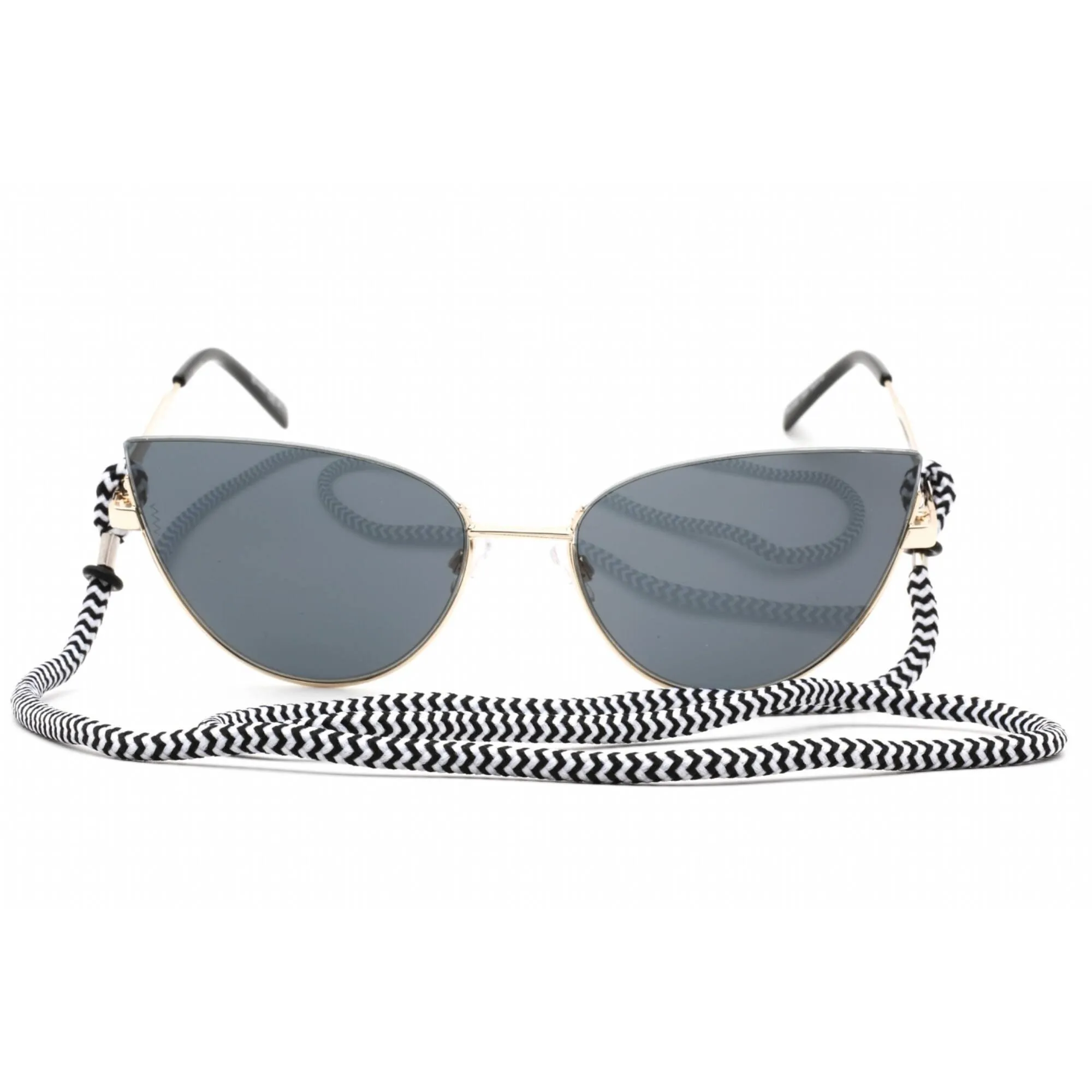 Missoni Women's Sunglasses - Gold Cat Eye Metal Frame Grey Lens | MMI 0100/S J5G IR
