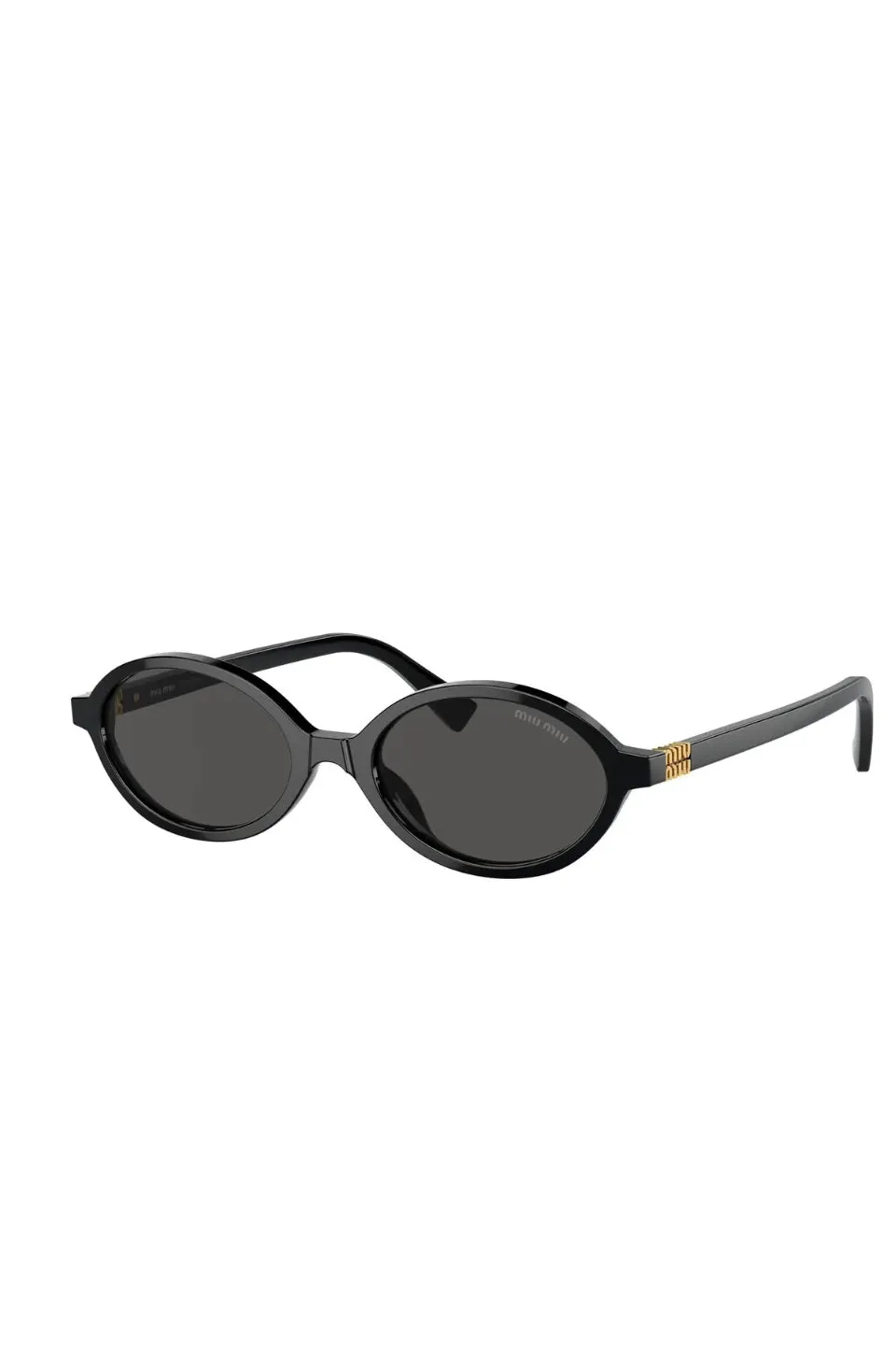 Miu Miu Oval Sunglasses Black 0MU 04ZSF