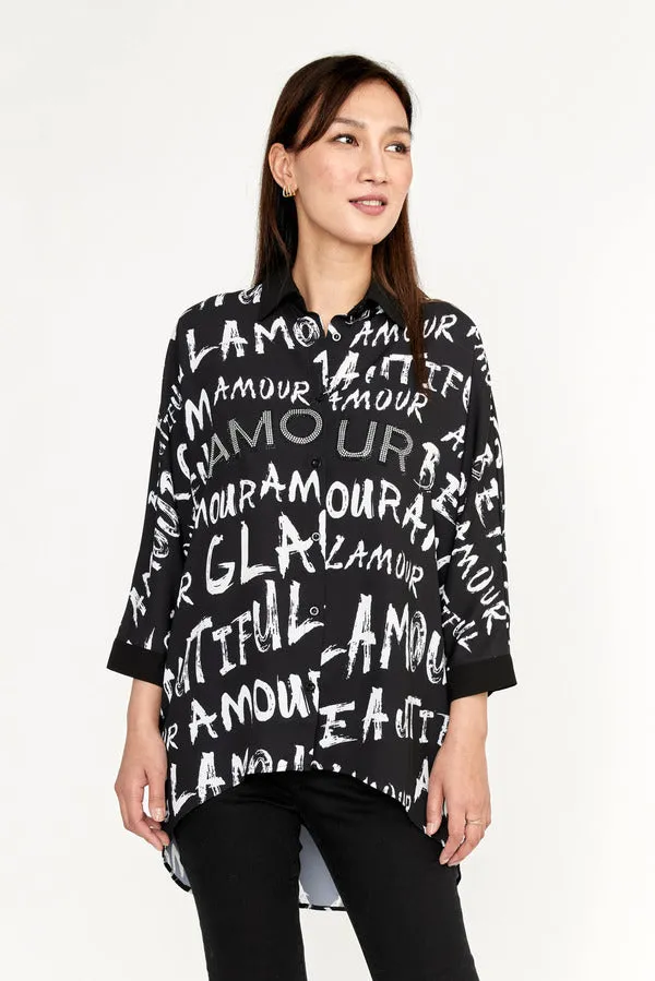 MIXED PRINT BLOUSE