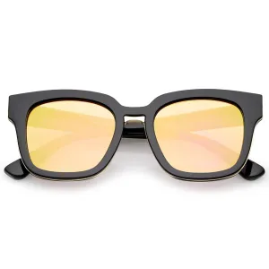 Modern Mirrored Flat Lens Multi Layer Sunglasses A648