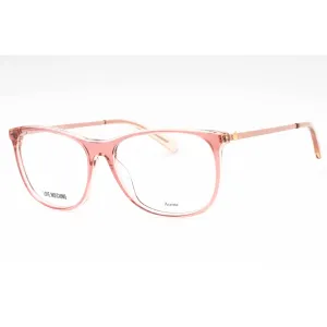 Moschino Love Women's Eyeglasses - Pink Nude Oval Full Rim Frame | MOL589 0C9N 00
