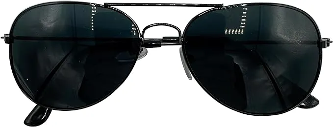 Mustavo Childrens Black Sunglasses Kids Childs Boys Girls Black Lense Lightweight Frame UV400 Retro Classic Pilot Style