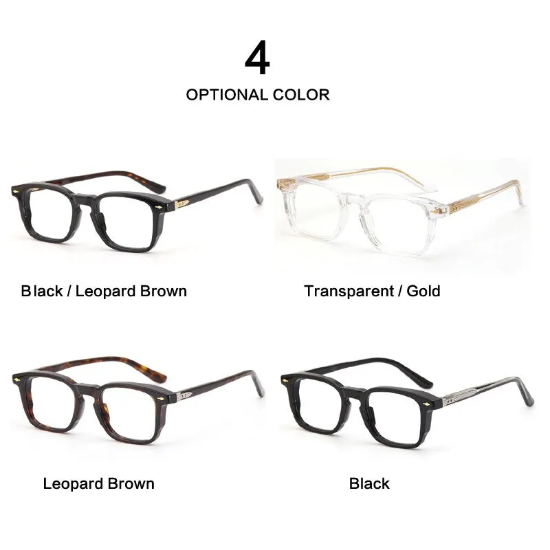 Muzz Men's Full Rim Square Acetate Eyeglasses 98625