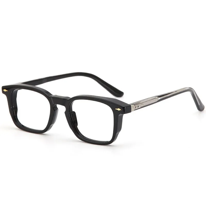 Muzz Men's Full Rim Square Acetate Eyeglasses 98625