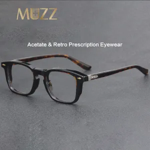 Muzz Men's Full Rim Square Acetate Eyeglasses 98625