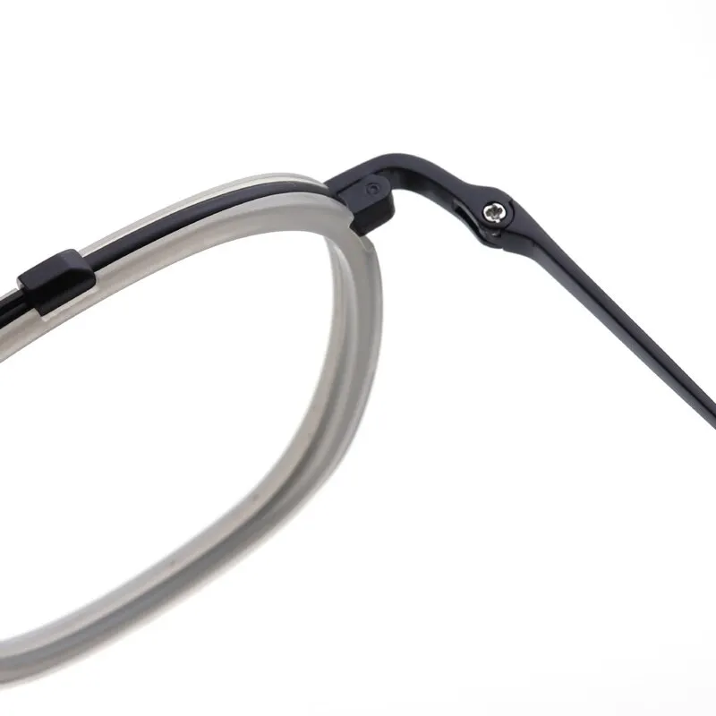 Muzz Men's Full Rim Square Polygonal Acetate Titanium Frame Eyeglasses M05209