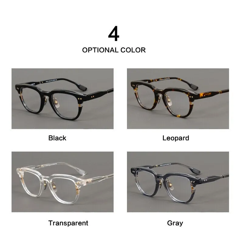 Muzz Unisex Full Rim Square Round Acetate Eyeglasses 702