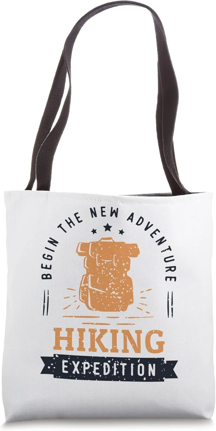 New Adventure Hiking Expedition Wander Backpacking Hiking Tote Bag