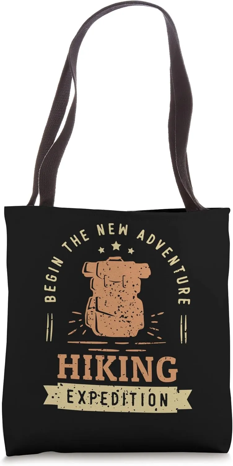 New Adventure Hiking Expedition Wander Backpacking Hiking Tote Bag