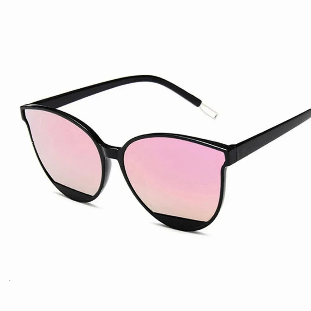 New Arrival Fashion Sunglasses Women Vintage Metal Mirror UV400