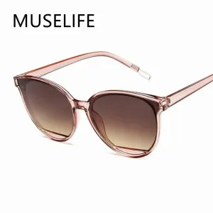 New Arrival Fashion Sunglasses Women Vintage Metal Mirror UV400