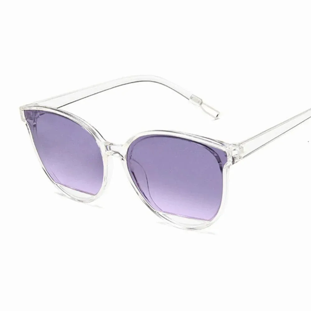New Arrival Fashion Sunglasses Women Vintage Metal Mirror UV400