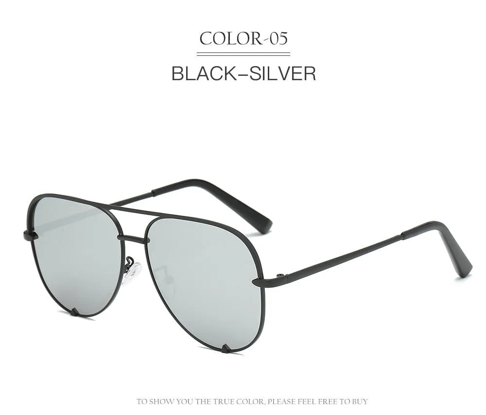 New Fashion Brand Designer Ladies Pilot Sunglasses Women Men Goggle Gradient Sun Glasses For Female Mirror Shades UV400