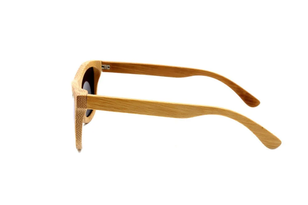 New fashion Products Men Women Glass Bamboo Sunglasses au Retro Vintage Wood Lens Wooden Frame Handmade