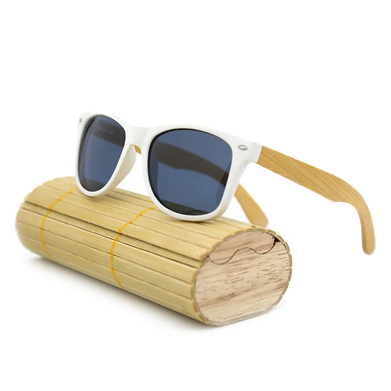 New fashion Products Men Women Glass Bamboo Sunglasses au Retro Vintage Wood Lens Wooden Frame Handmade