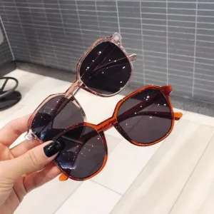 New wide face fashion sunglasses