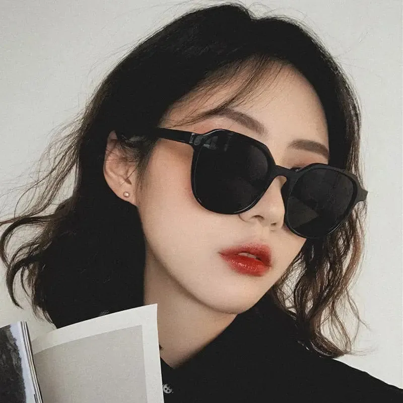 New wide face fashion sunglasses