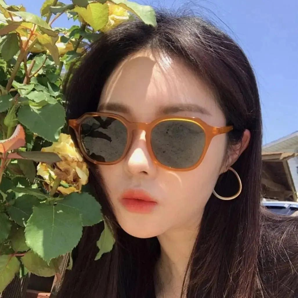 New wide face fashion sunglasses