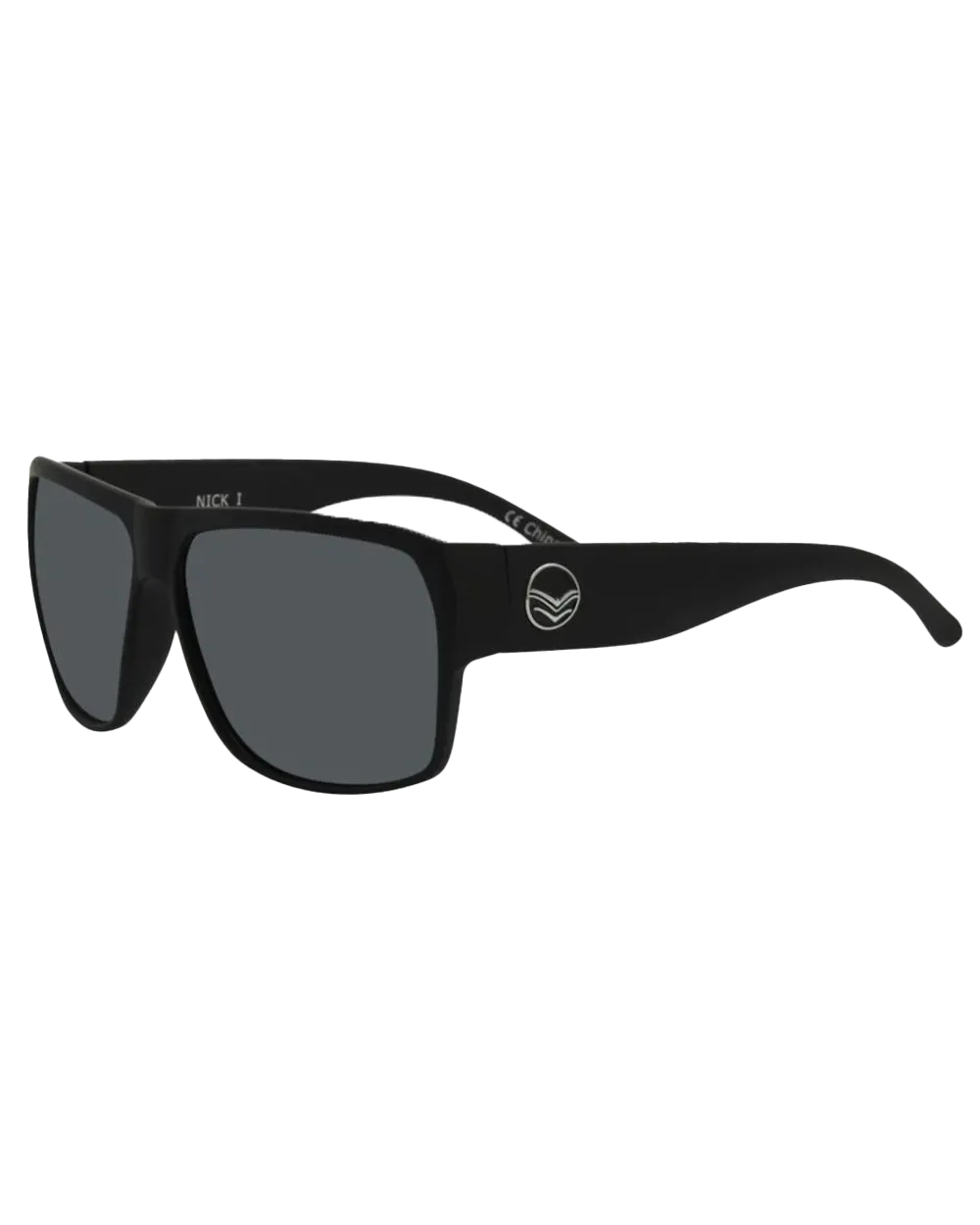 Nick I Polarised Sunglasses in Black & Smoke