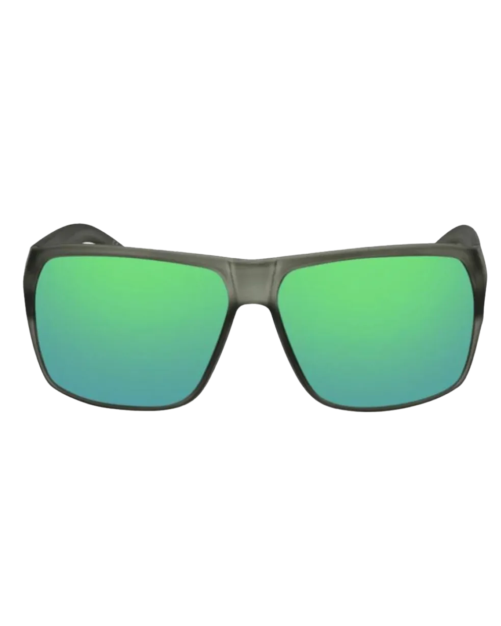 Nick I Polarised Sunglasses in Grey & Green Mirror
