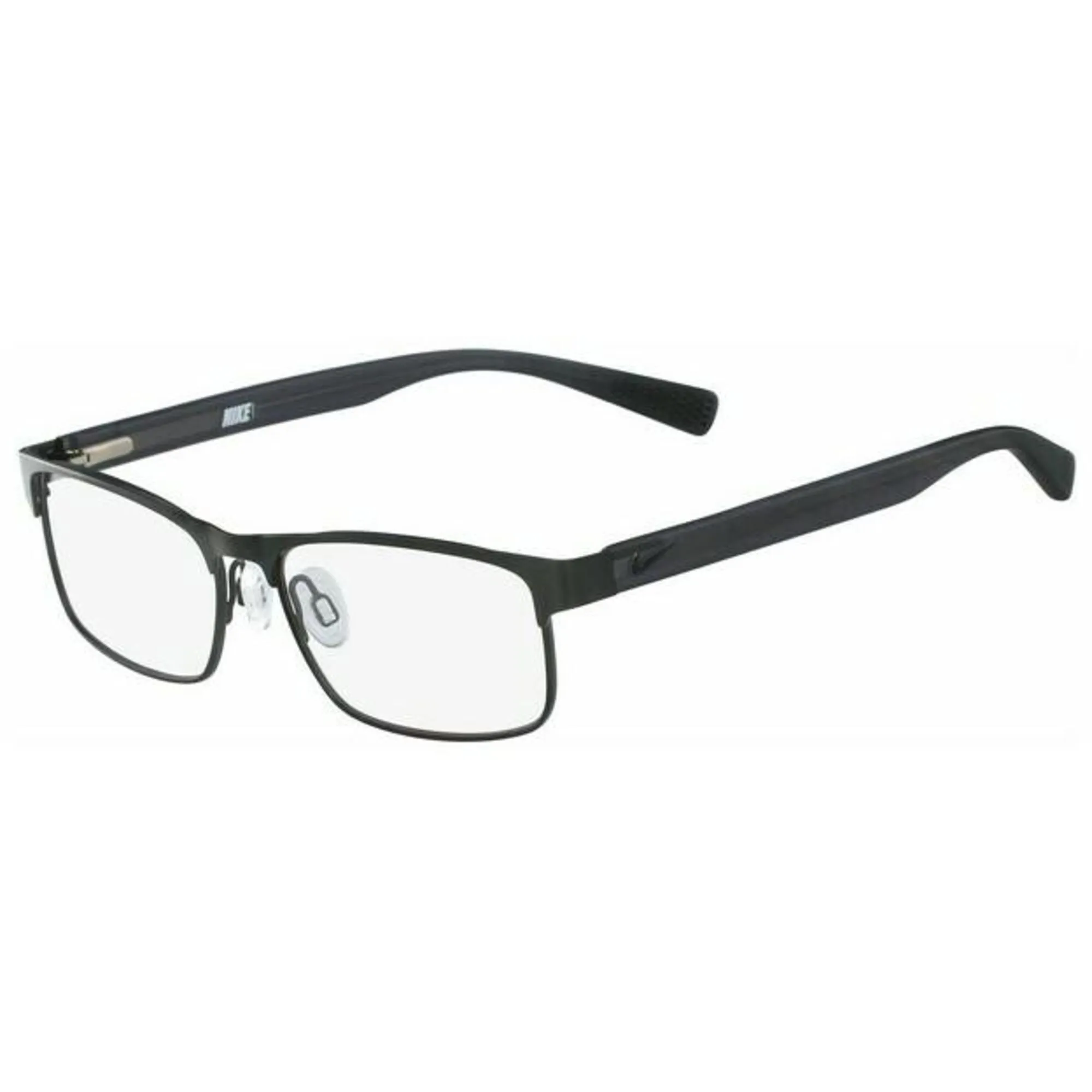 Nike Unisex Eyeglasses - Black Full Rim Rectangular Frame Demo Lens | NIKE 5574 1