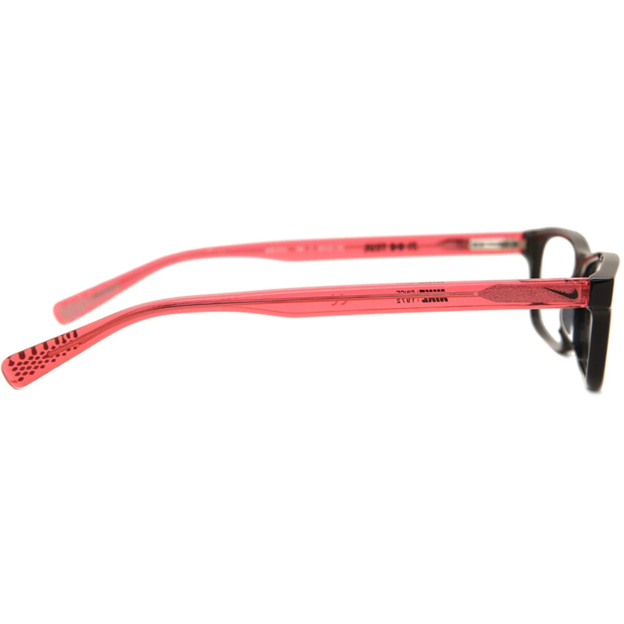 Nike Unisex Eyeglasses - Black Solar Red Rectangular Frame, 49 mm | NIKE 5014 4