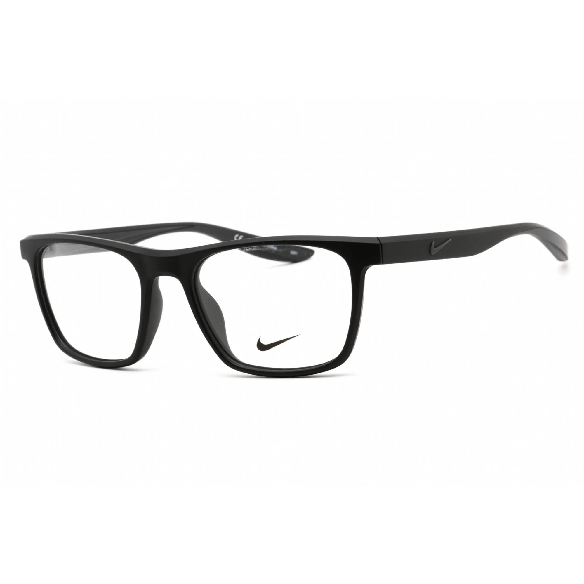 Nike Unisex Eyeglasses - Full Rim Square Matte Black Plastic Frame | NIKE 7039 001