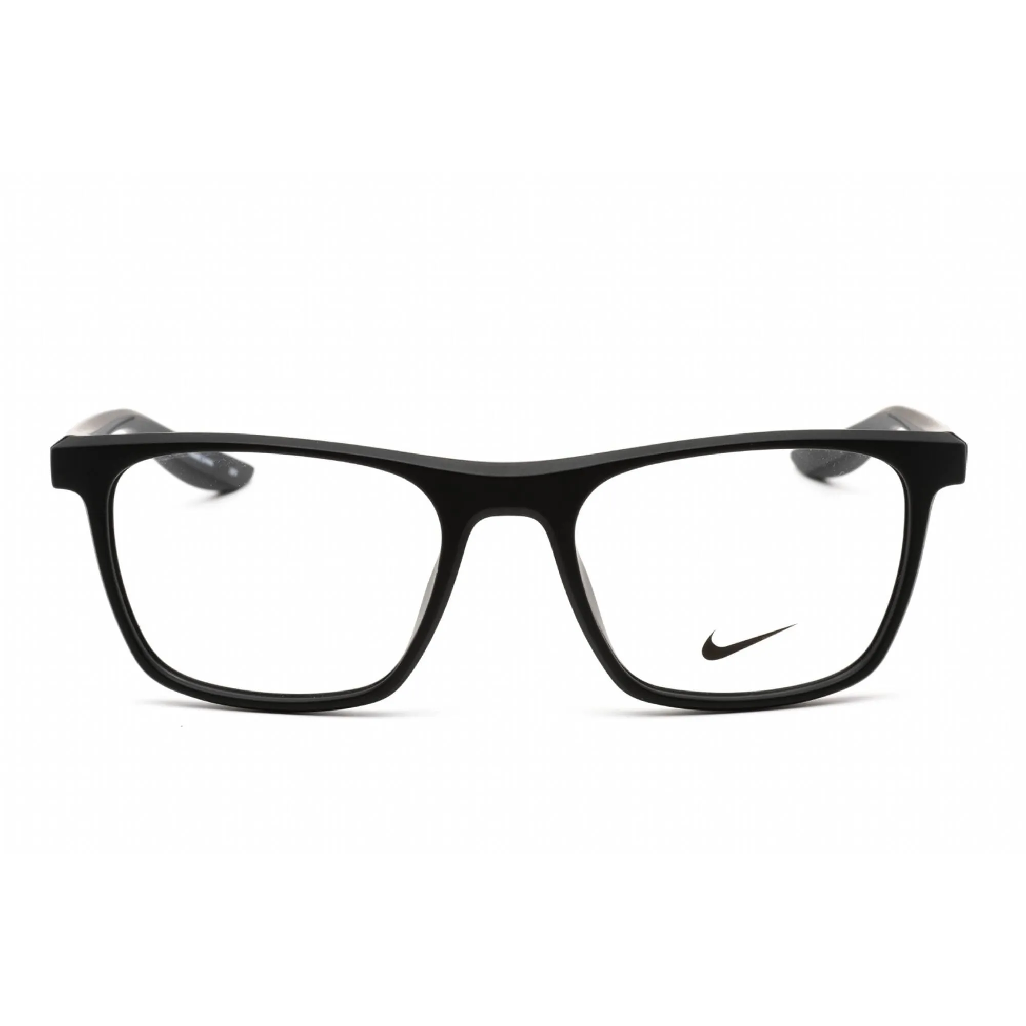 Nike Unisex Eyeglasses - Full Rim Square Matte Black Plastic Frame | NIKE 7039 001