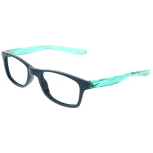Nike Unisex Eyeglasses - Mdnt Turq Square Full-Rim Plastic Frame | NIKE 5004 440