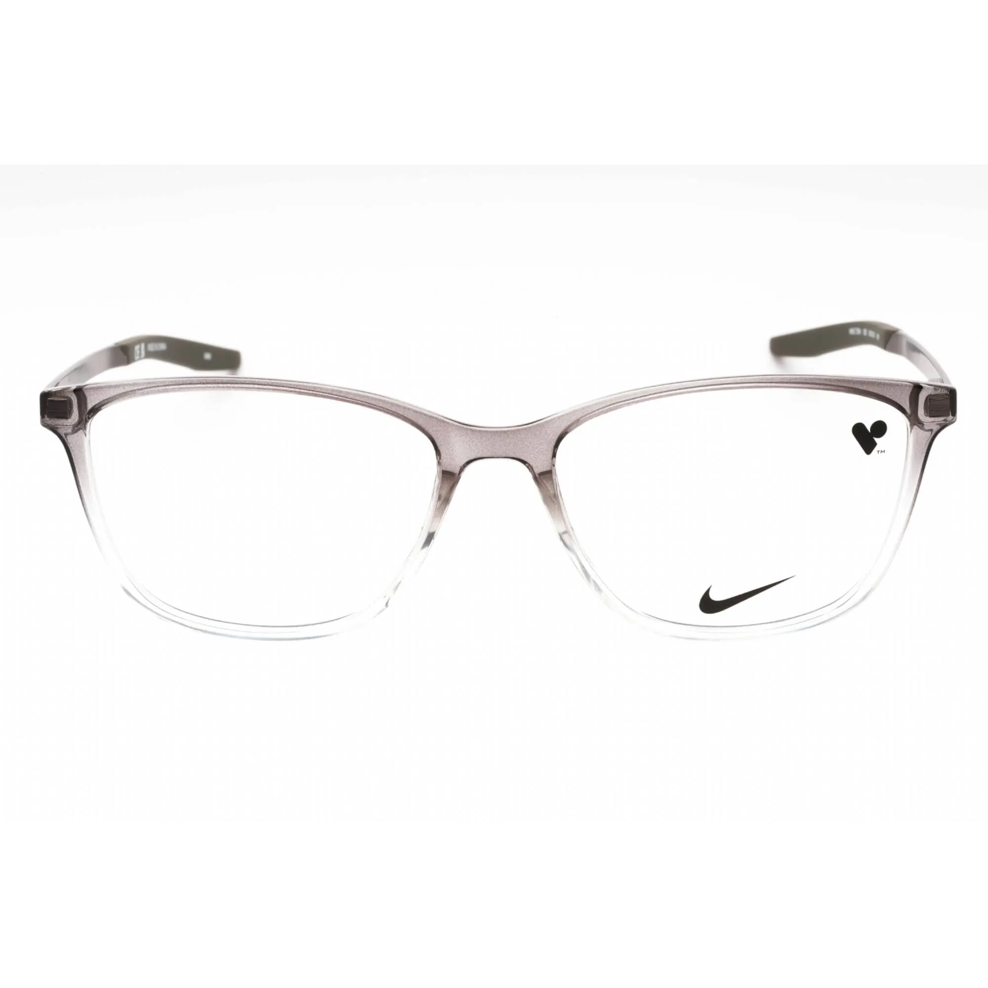 Nike Women's Eyeglasses - Dark Grey Fade/Cargo Khaki Cat Eye Frame | NIKE 7284 025