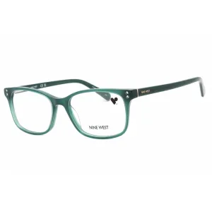 Nine West Women's Eyeglasses - Emerald Plastic Full Rim Rectangular Frame | NW5195 340