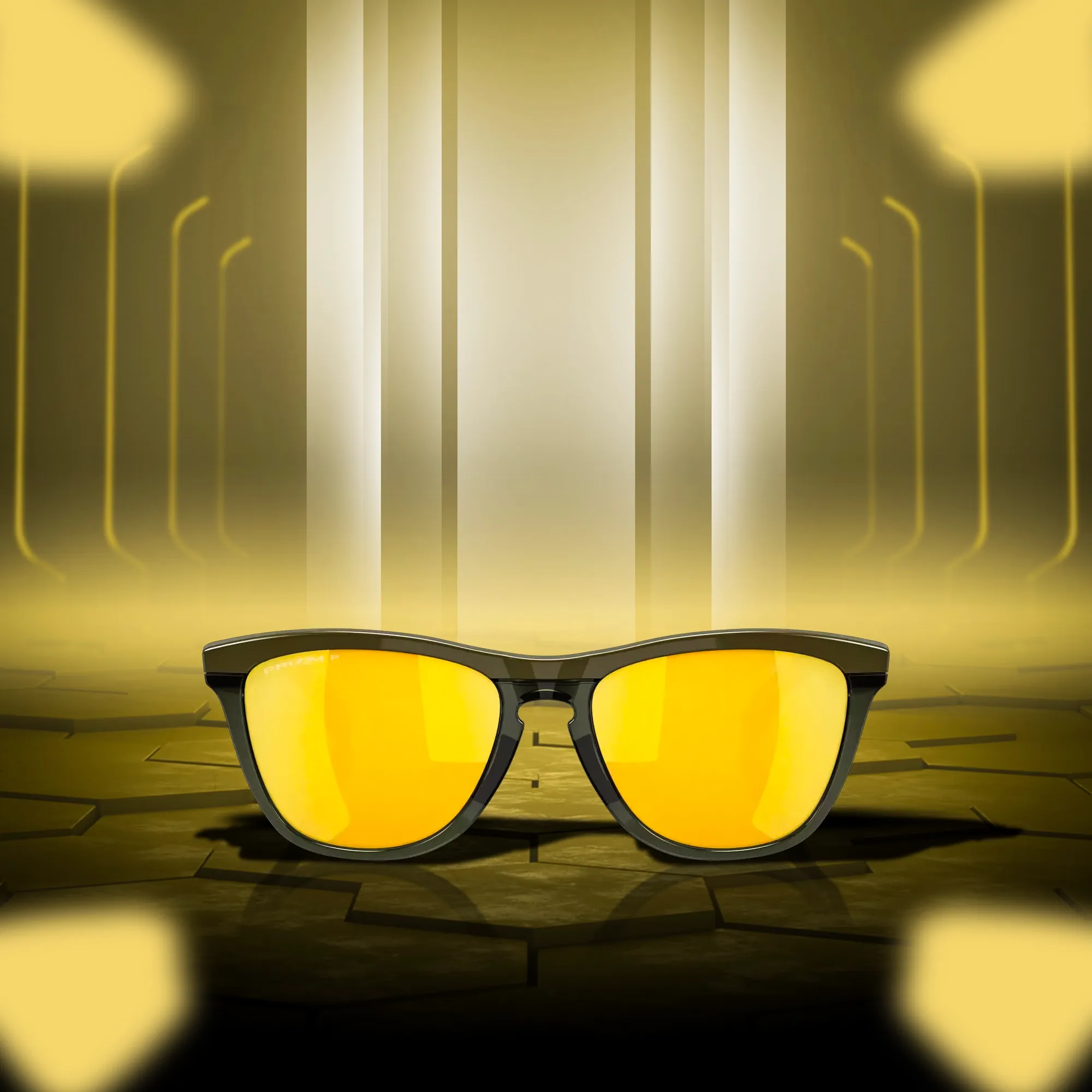 Oakley Frogskins Range Dark Brush/Olive Ink Prizm 24K Polarized Sunglass